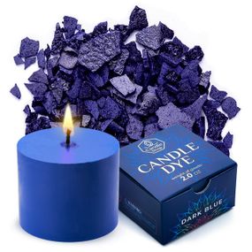 Барвник ТЕМНО-СИНІЙ для виготовлення свічок пластівці CANDLE SHOP 57 грамм