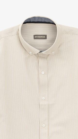 Сорочка з візерунком чоловіча GENUA G01219-0002 L Бежевий shop (2000999467578) | Зображення 1
