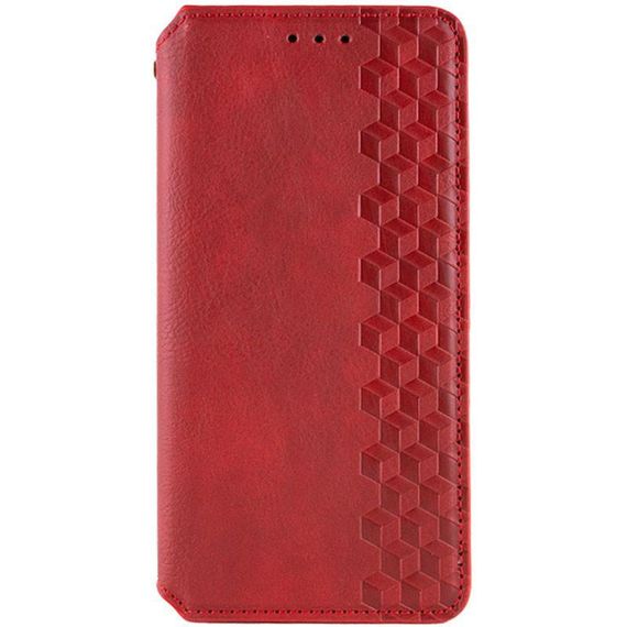 Шкіряний чохол-книжка GETMAN Cubic (PU) для Xiaomi Redmi 15 (EU) Червоний
