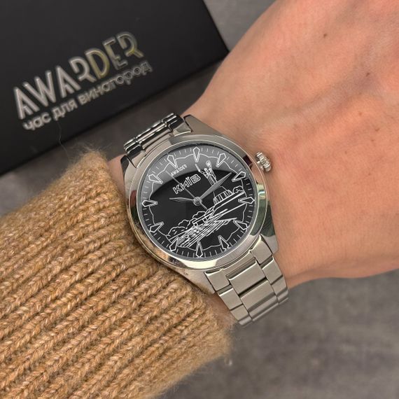 Жіночий годинник Awarder 035 Київ I Silver-Black | Зображення 2