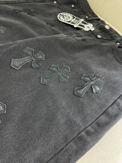 Джинси чорнi Chrome Hearts Black d056 | Зображення 6