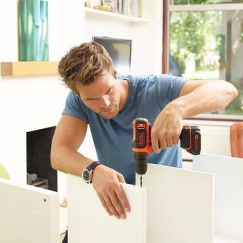 Дрель-шуруповерт аккумуляторная BLACK+DECKER BDCDD12K | Зображення 2