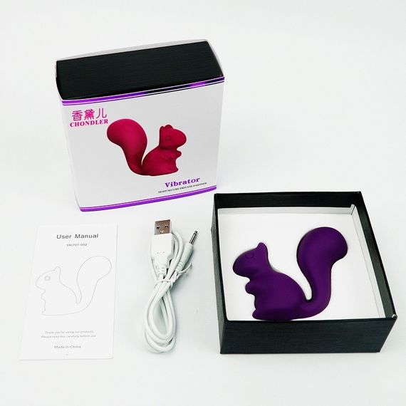 Міні-вібратор кліторальний Every Night Toys Doris у формі лисиці фіолетовий, 10 режимів вібрації Sex Aura | Зображення 9