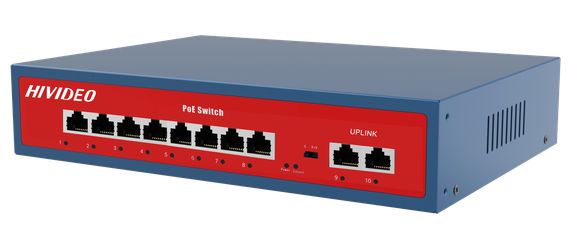 8-портовий PoE комутатор HIVIDEO HI-B08B