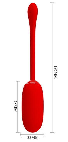 Перезаряджуване вібро яйце Pretty Love — Julius EGG Red Sex Aura | Зображення 4