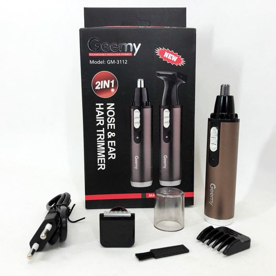 Портативне гоління GEMEI GM-3112 2в1, Електрична бритва тример для бороди, HY-805 Професійне гоління | Зображення 7