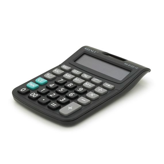 Калькулятор офісний KEENLY KK-8123-12, 29 кнопок, розміри 140x110x30мм, Black