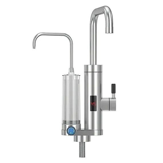 Проточный водонагреватель 2в1 Multifunctional heating cleaning faucet / Кран электрический проточный с LCD-дисплеем ZSW-D02 | Зображення 5