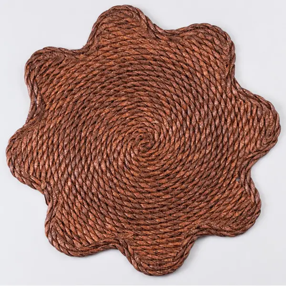 Серветка сервірувальна на стіл Ø38 (см) під тарілки і столові прибори Коричневий HP-35-1BR