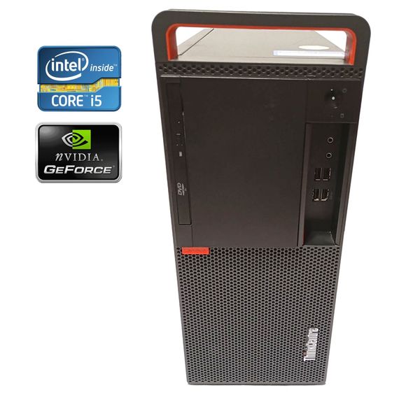 ПК Lenovo ThinkCentre M910T Tower / Intel Core i5-6400 (4 ядра по 2.7 - 3.3 GHz) / 8 GB DDR4 / 500 GB HDD / nVidia GeForce 9300 GE, 512 MB DDR2, 64-bit / DVD-RW б/в