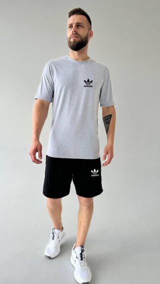 Чоловічий літній костюм adidas сірий | Зображення 2