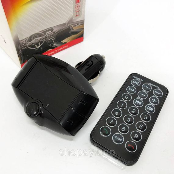 Автомобільний FM модулятор X16 FM трансмітер Bluetooth, FM трансмітер стерео, Трансмітер для музики | Зображення 5