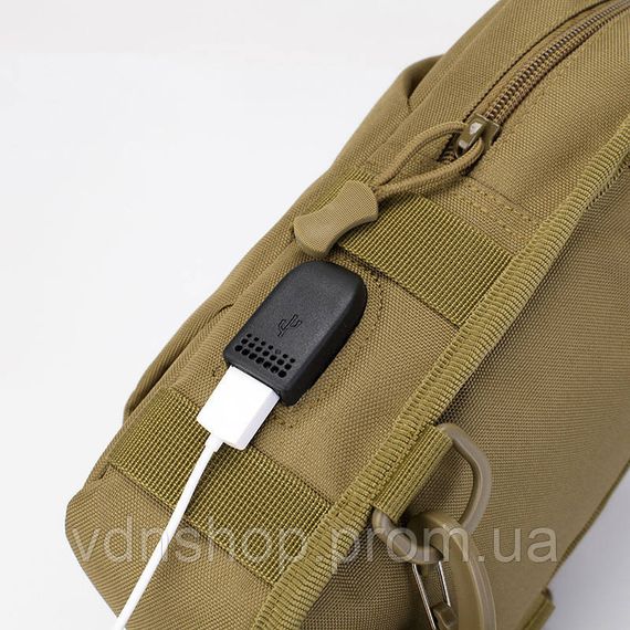 Практичная мужская сумка слинг, Сумки мужские тактические, Тактическая сумка месседжер FK-99 | Зображення 2