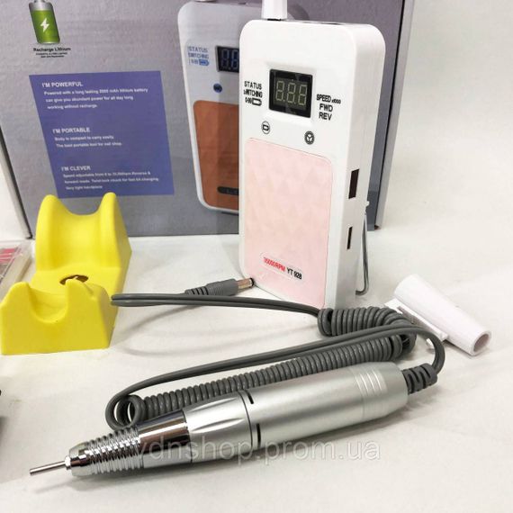 Електрообладнання для манікюру та педикюру Nail Drill YT-928 белый, Фрезер машинка для зняття гель-лаку XO-40 | Зображення 4