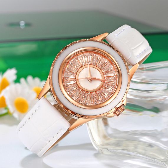 Класичний жіночий годинник Skmei 2172RGWT Rose Gold-White | Зображення 3