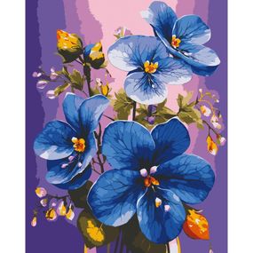 Картина по номерам "Синие фиалки" 13097-AC 40х50 см