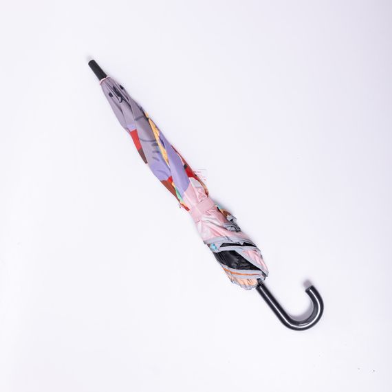 Парасолька дитяча механічна елегантна з принтом міцна надійна з поліестеру діаметр 90 см Фіолетовий HP-23-13V | Зображення 1