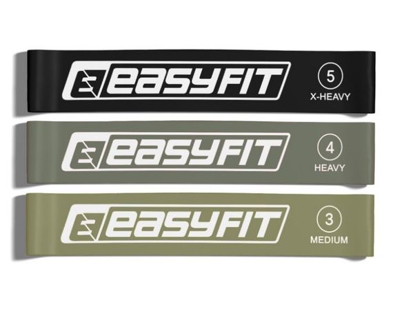 Гумки для фітнесу EasyFit MonoBand набір 3 шт (EF-1812-GY)