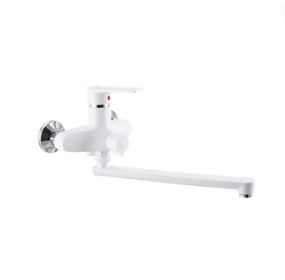 Змішувач для ванни Plamix Oscar-006 Euro Білий (без шланга і лійки) (PM0599)