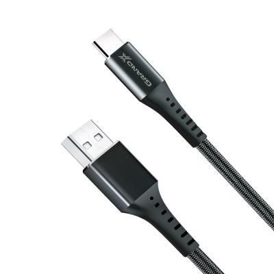 Дата кабель USB 2.0 AM to Type-C 1.2m Black Grand-X (FC-12B) | Зображення 1
