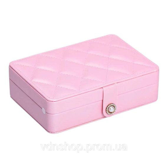 Скринька для прикрас з еко шкіри 16×11×4.7 см органайзер для ювелірних виробів HP-5-30P | Зображення 6