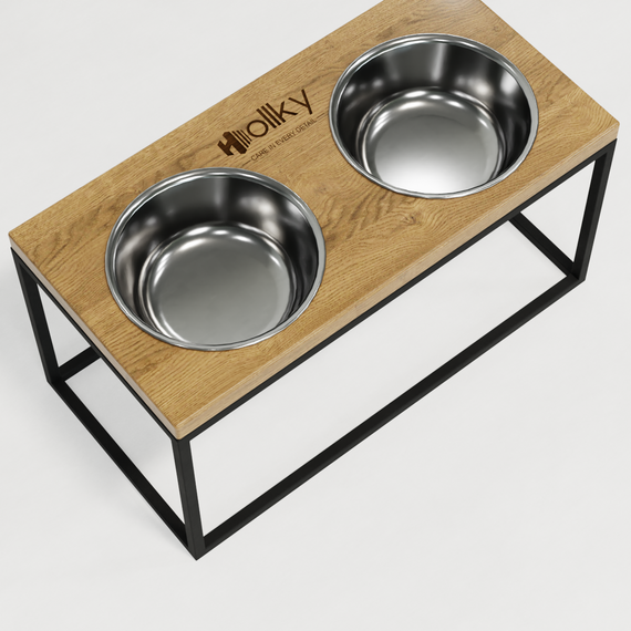 Миски на підставці для середніх і великих собак Hollky Base L (2 × 0,95 л) BL-422120-BLNT | Зображення 5