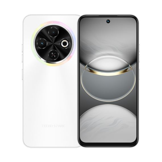 Смартфон TECNO  Spark 30C (KL5n) 6.67' 6/128ГБ, 2SIM, 5000мА•год, Orbit White (4894947051784)