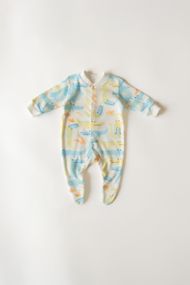 Чоловічки інтерлок принт Крокодил світлий від 1 до 18 месяців 74