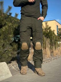 Тактичні Штани G3 з Наколінниками олива Military Olive