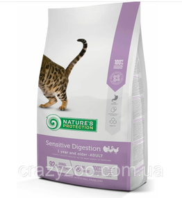 Сухой корм для котов Nature's Protection Sensitive Digestion с чувствительным пищеварением с птицей 7 кг
