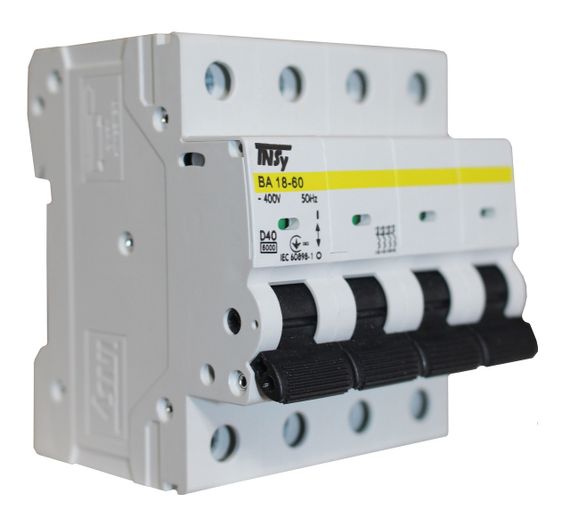 Автоматический выключатель ВА18-60 4Р 40А 6кА х-ка D Ny95504822