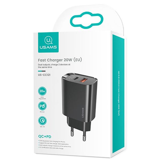 СЗП Usams US-CC121 T35 QC3.0 + PD3.0 20W | Зображення 5