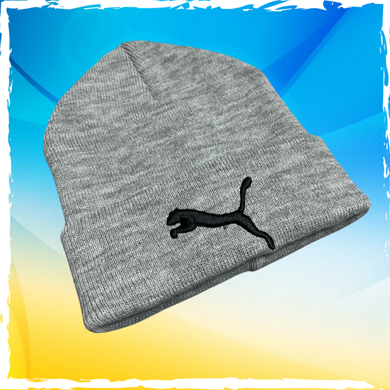 Шапка брендовая универсальная Puma, Пума. Шапка мужская, женская, подростковая, детская