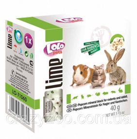 Минеральный камень для грызунов Lolo Pets попкорн 40 г LO-71060