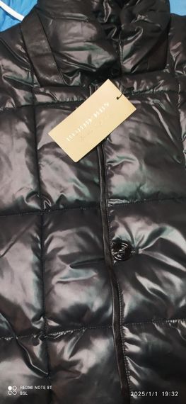 Куртка подовжена в стилі Burberry зима\єврозима чорна | Зображення 9