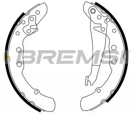 Колодки задні гальмівні Caddy II 86-04 (ATE), Bremsi (GF0021) | Зображення 1