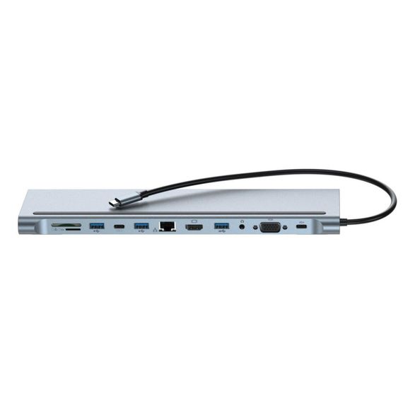 Хаб USB XO HUB010 12 у 1 сірий XPRO (MAW-44889_1729) | Зображення 5