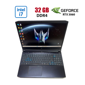 Ігровий ноутбук Acer Predator Helios 300 PH315-54 / 15.6" (1920x1080) IPS / Intel Core i7-11800H (8 (16) ядер по 2.3 - 4.6 GHz) / 32 GB DDR4 / 1000 GB SSD / nVidia GeForce RTX 3060, 6 GB GDDR6, 192-bit / WebCam б/в