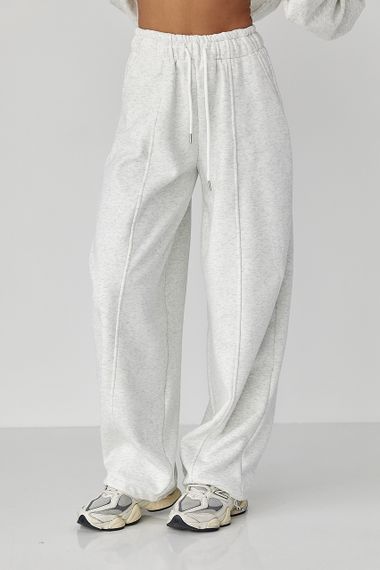 Жіночі теплі спортивні штани - світло-сірий цвет, XL (є розміри)