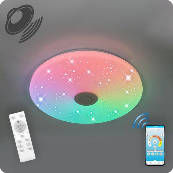 Люстра світлодіодна 517 Xlight RGB з пультом 40Вт Білий (01811)