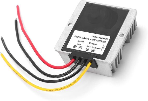 Підвищувальний перетворювач напруги постійного струму 10-16 В до 24 В, водонепроникний ip68 (240w), Tobsun | Зображення 4