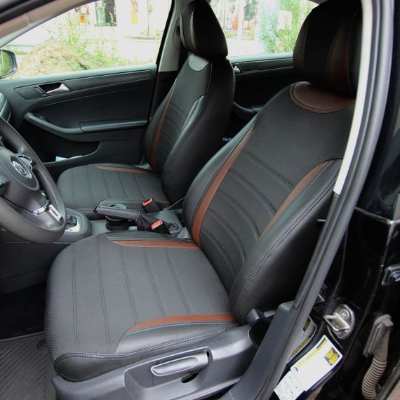 Чохли на сидіння з екошкіри та автотканини Renault Megane III (Z0) 2008-2014 EMC-Elegant