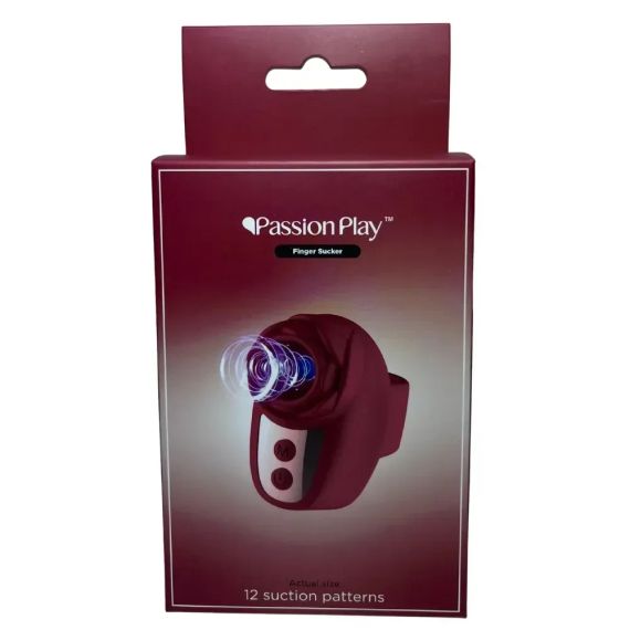 Вібростимулятор на палець Розочка Passion Play, 10 режимів вібрації та 3 інтенсивності, червоний Sex Aura | Зображення 4