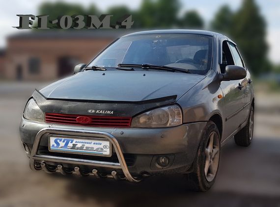 Кенгурятник WT003 (42мм, нерж) для Lada Kalina | Зображення 2
