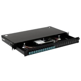 LAN1 з 12xLC Duplex OM3/OM4 24 пігтейл Патч-панель - Серверні аксесуари