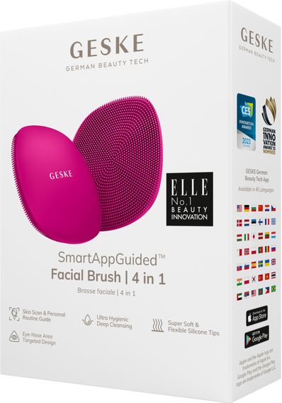 Щітка для обличчя GESKE Facial Brush 4в1 magenta | Зображення 7