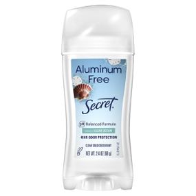 Дезодорант-антиперспірант жіночий Secret Aluminium free solid deodorant Clear Ocean (68 g)
