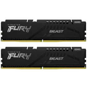 Модуль пам'яті для комп'ютера DDR5 64GB (2x32GB) 5600 MHz Beast EXPO Black Kingston Fury (ex.HyperX) (KF556C40BB2K2-64)