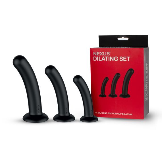 Набір дилдо Nexus Dilating Set (17см, 15см, 12,5см) | Зображення 5