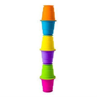 Развивающая игрушка Fat Brain Toys тактильная Мягкие чашки Suction Kupz 6 шт (F183ML) | Зображення 1